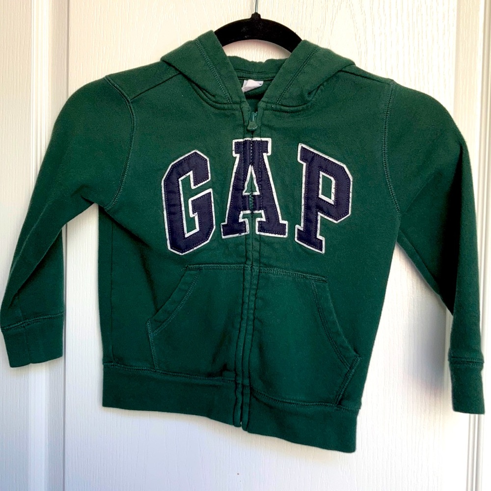 GAP kids zip up hoodie 💙 💚